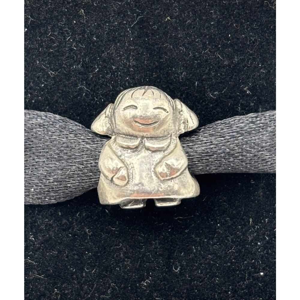 AUTHENTIC PANDORA‎ 925 ALE STERLING SILVER LITTLE GIRL CHARM PENDANT 790375